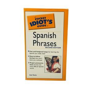 The Pocket Idiot's Guide Spanish Phrases Second Edition USED
